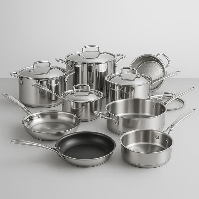 Cuisinart MultiClad Pro Stainless Steel 12-Piece Cookware Set (MCP-12N)
