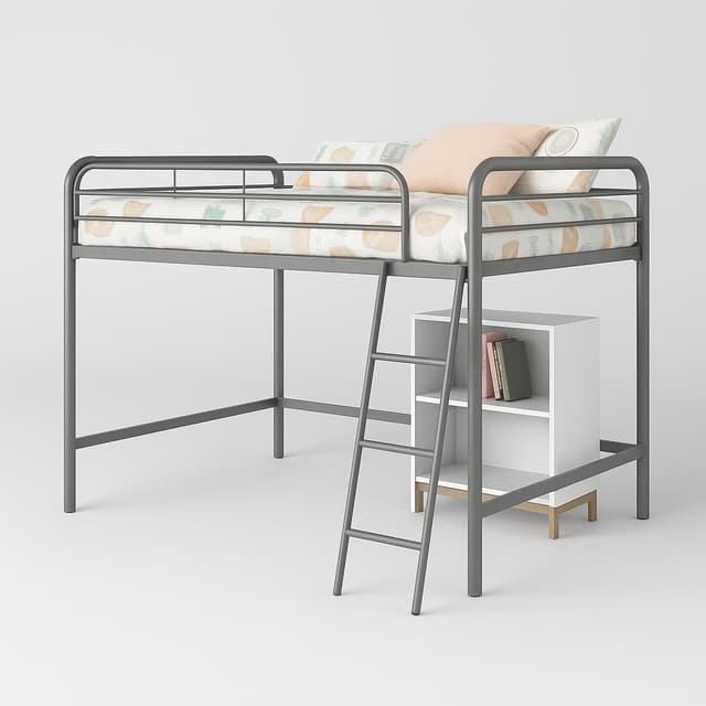 DHP Jett Junior Twin Metal Loft Bed