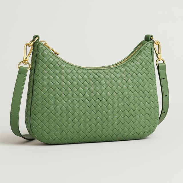 Quince Italian Handwoven Leather Mini Shoulder Bag