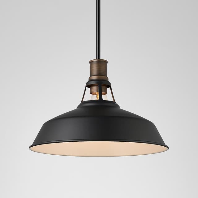Claxy Ecopower Industrial Black Barn Pendant Light