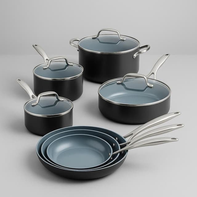 GreenPan Valencia Pro 11-Piece Ceramic Nonstick Cookware Set