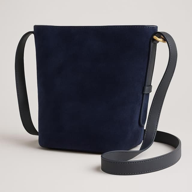 Quince Italian Suede Saddle Bag Crossbody