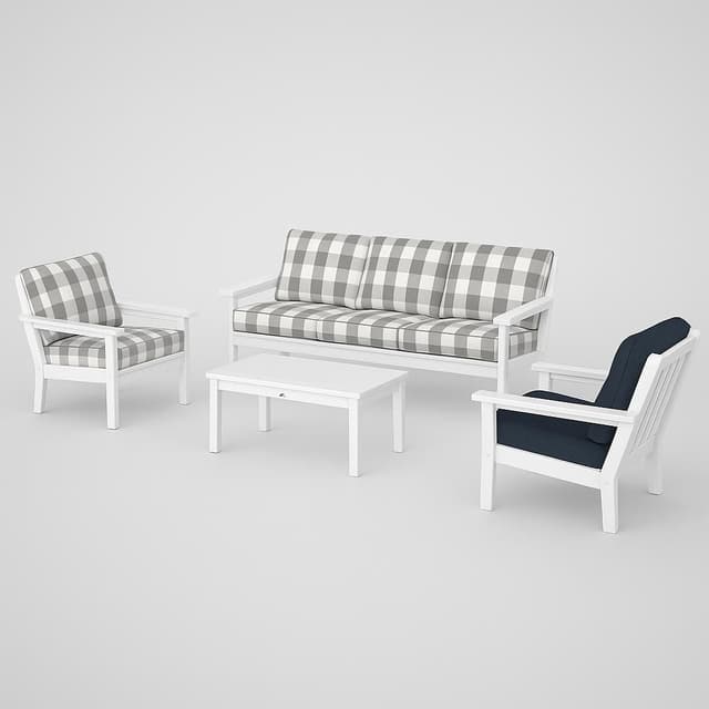 POLYWOOD Lakeside 4-Piece Deep Seating Set