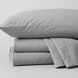 Coyuchi Organic Crinkled Percale Sheet Set
